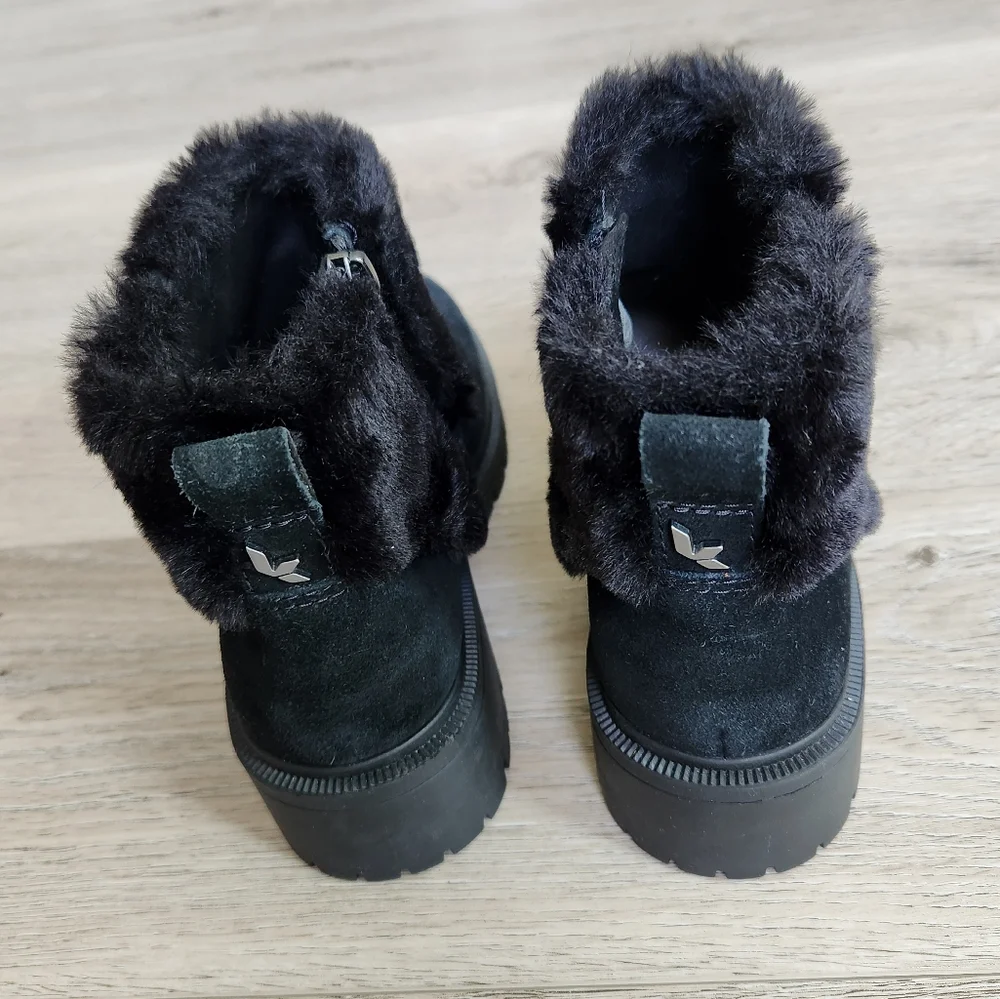 Koolabura by Ugg Berea Fuzz Ankle Boots Womens 7 Faux Fur Winter Nwot - Picture 8 of 13